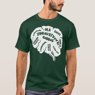 T-shirt Linguiste multilingue multilingue Linguistique
