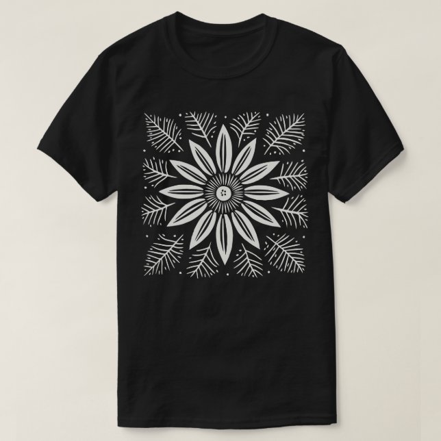 T-shirt Lino Coupe Fleur 5 (Design devant)