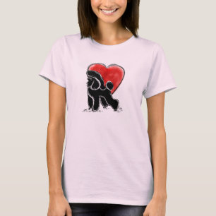 T-shirt Linogravure Caniche