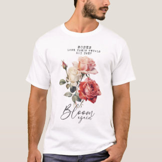 T-shirt L'inspiration de la floraison rose à nouveau