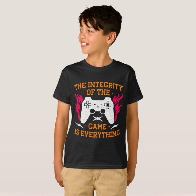 T-shirt L'intégrité du jeu est tout jeu (Devant entier)