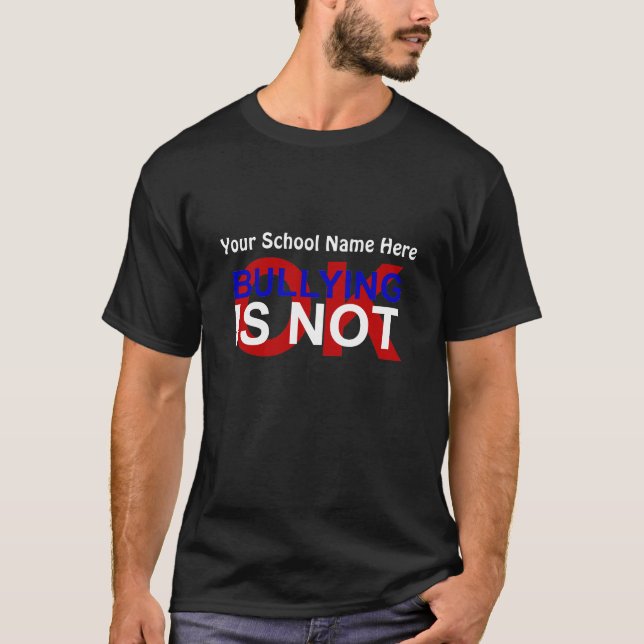 T-shirt L'intimidation n'est pas CORRECTE, (INSERTION) (Devant)