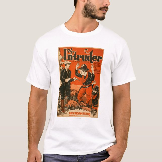 T-shirt L'intrus - Theatrical occidental de comédie de (Devant)