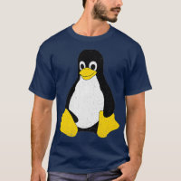 Linu Mascot Tu the Penguin Nerd Geek IT Personne
