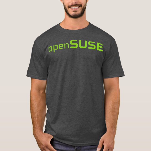 T-shirt Linu openSUSE sur le thème de l'amant Open Source  (Devant)