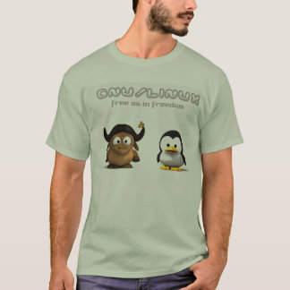 T-shirt Linux de gnou de NuJumah