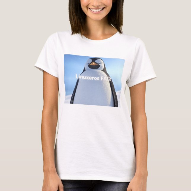 T-shirt Linuxeros FAQ (Devant)