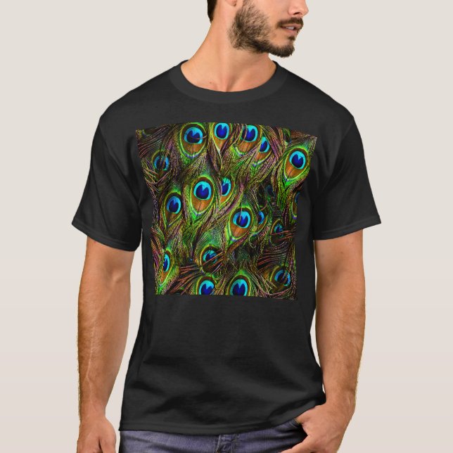 T-shirt L'invasion des plumes de paon (Devant)