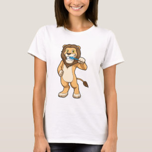 T-shirt Lion avec brosse à dents