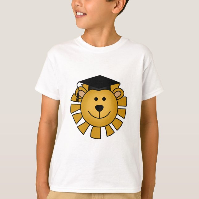 T-shirt Lion avec chemises et cadeaux de fin d'études (Devant)