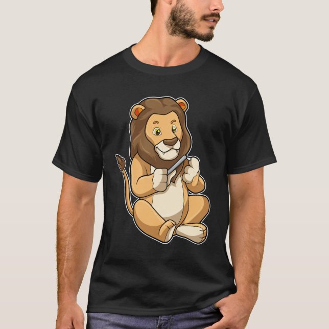 T-shirt Lion avec flèches à ongles (Devant)