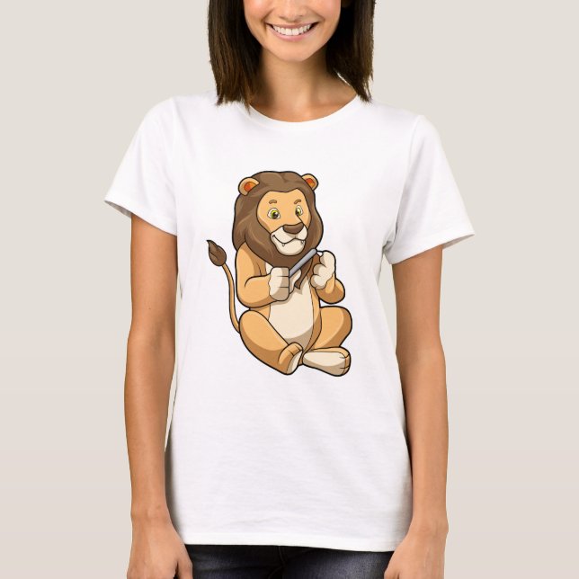 T-shirt Lion avec flèches à ongles (Devant)