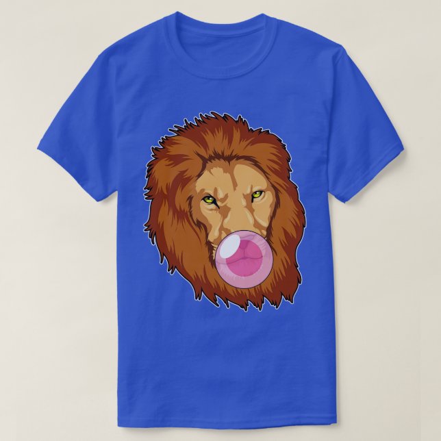 T-shirt Lion avec gomme Bubble (Design devant)