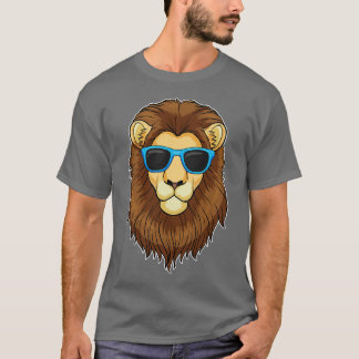 T-shirt Lion avec lunettes de soleil 1
