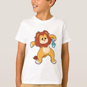 T-shirt Lion avec poisson