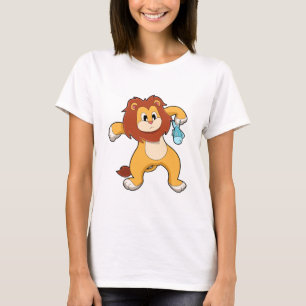 T-shirt Lion avec poisson