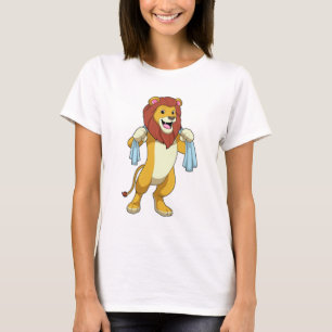 T-shirt Lion avec serviette pour douche