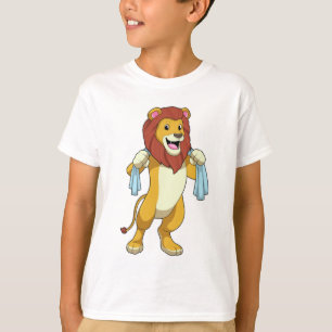 T-shirt Lion avec serviette pour douche