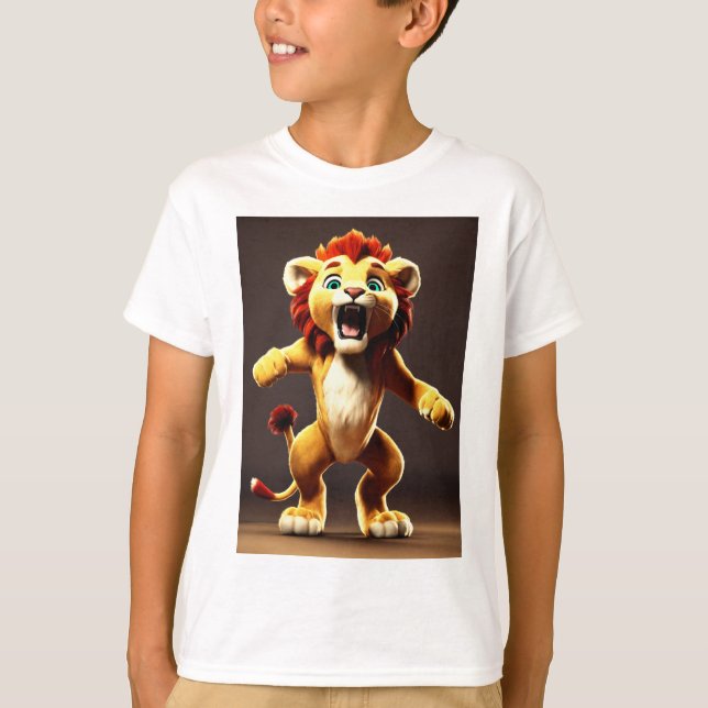 T-shirt Lion caricature (Devant)