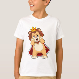 T-shirt Lion comme roi avec Couronne.PNG