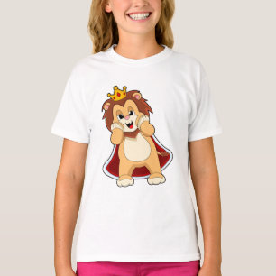 T-shirt Lion comme roi avec Couronne.PNG