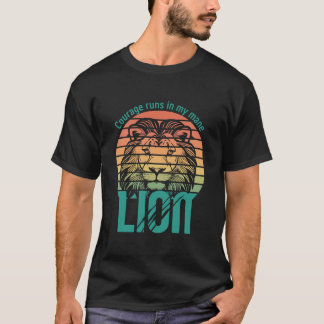 T-shirt Lion couché de soleil