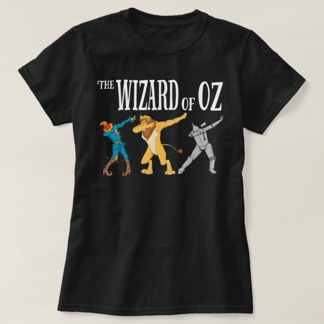 T-shirt Lion Cowardard Scarecrow Tin Man Le Magicien D'Oz (Design devant)