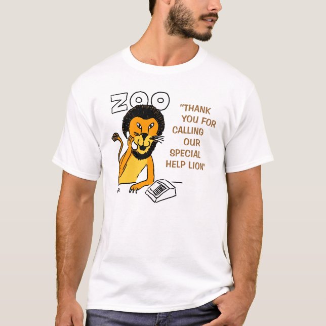 T-shirt Lion d'aide spéciale (Devant)