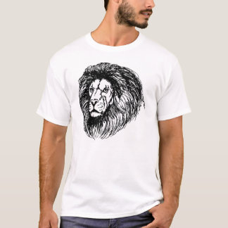 T-shirt lion de crayon
