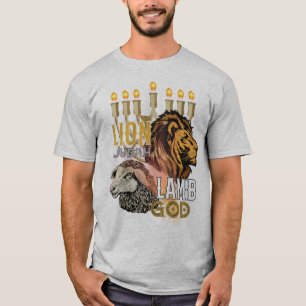 T-shirt Lion De Juda Agneau De Dieu Unisex T-Chemise