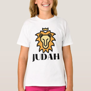 T-shirt Lion De Juda Fille Basée Sur La Foi