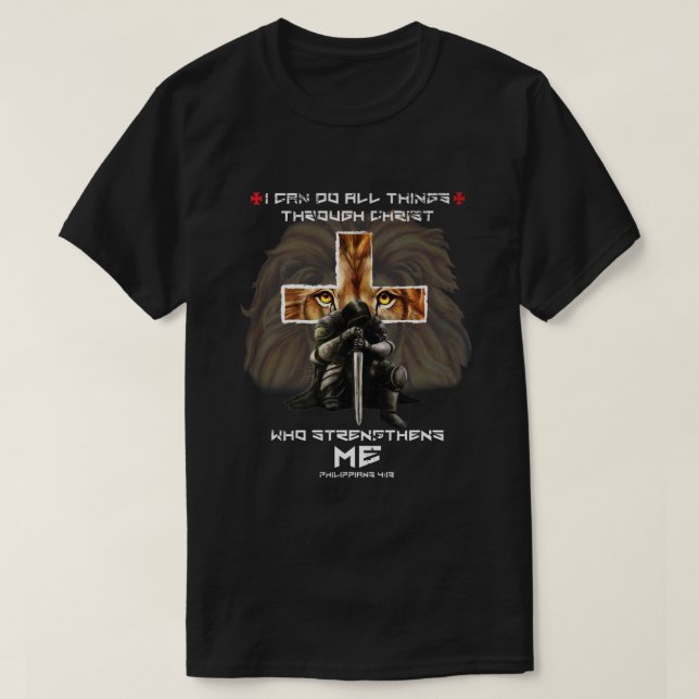 T-shirt Lion de Juda Graphic sur le dos Christian Verse Ca (Design devant)