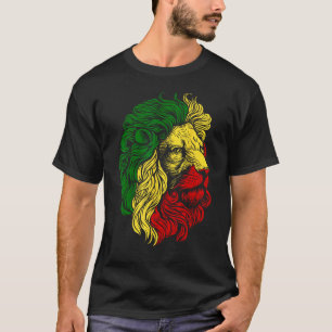 T-shirt Lion de Juda Rasta Reggae Design de musique
