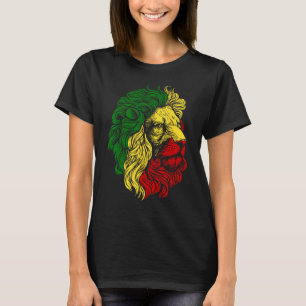 T-shirt Lion de Juda Rasta Reggae Design de musique