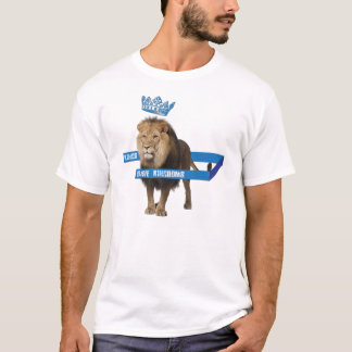 T-shirt Lion de KHK (bleu)