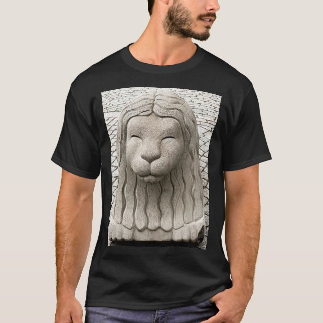 T-shirt Lion de pierre suédois Stockholm photo (Devant)
