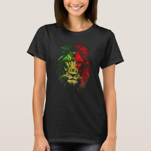 T-shirt Lion de reggae chat sauvage gros chat Lion de Jama