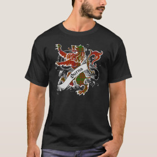 T-shirt Lion de tartan de brûlures