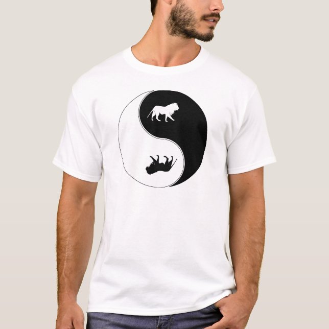 T-shirt Lion de Yin Yang (Devant)