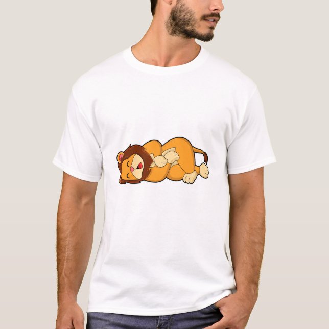 T-shirt Lion dormant (Devant)