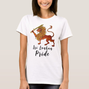 T-shirt Lion du drapeau sri lankais