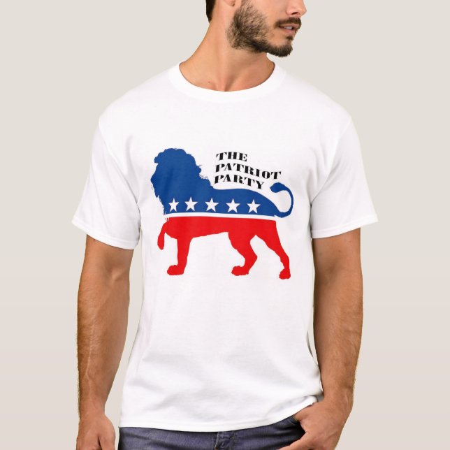 T-shirt Lion du Parti patriote (Devant)