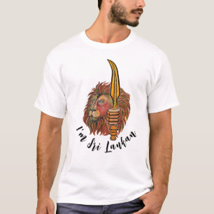 T-shirt lion du Sri Lanka