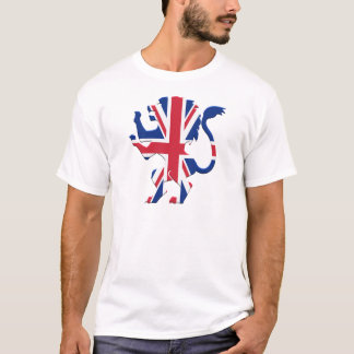 T-shirt Lion d'Union Jack effréné