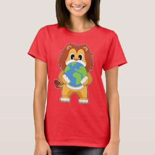 T-shirt Lion Earth