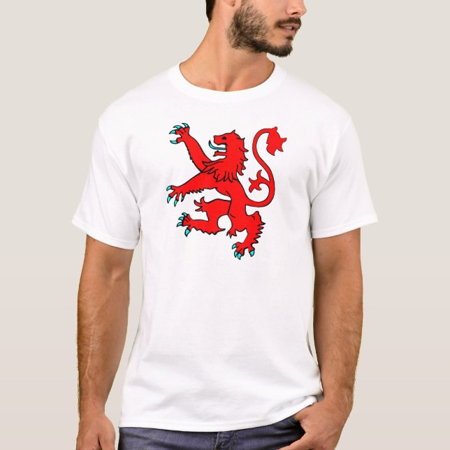 T-shirt Lion effréné écossais (Devant)