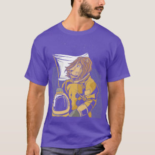 T-shirt Lion En Astronaute Spatial Conception Cosmique Ast