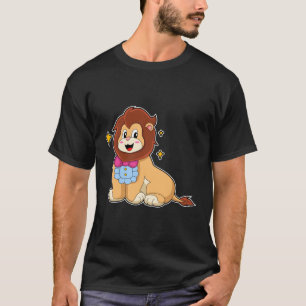 T-shirt Lion en Gentleman avec Cravate.PNG