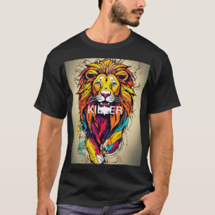 T-shirt Lion en rugissement Tee : Libérez le KILLER !