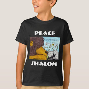 T-shirt Lion et agneau paix douce